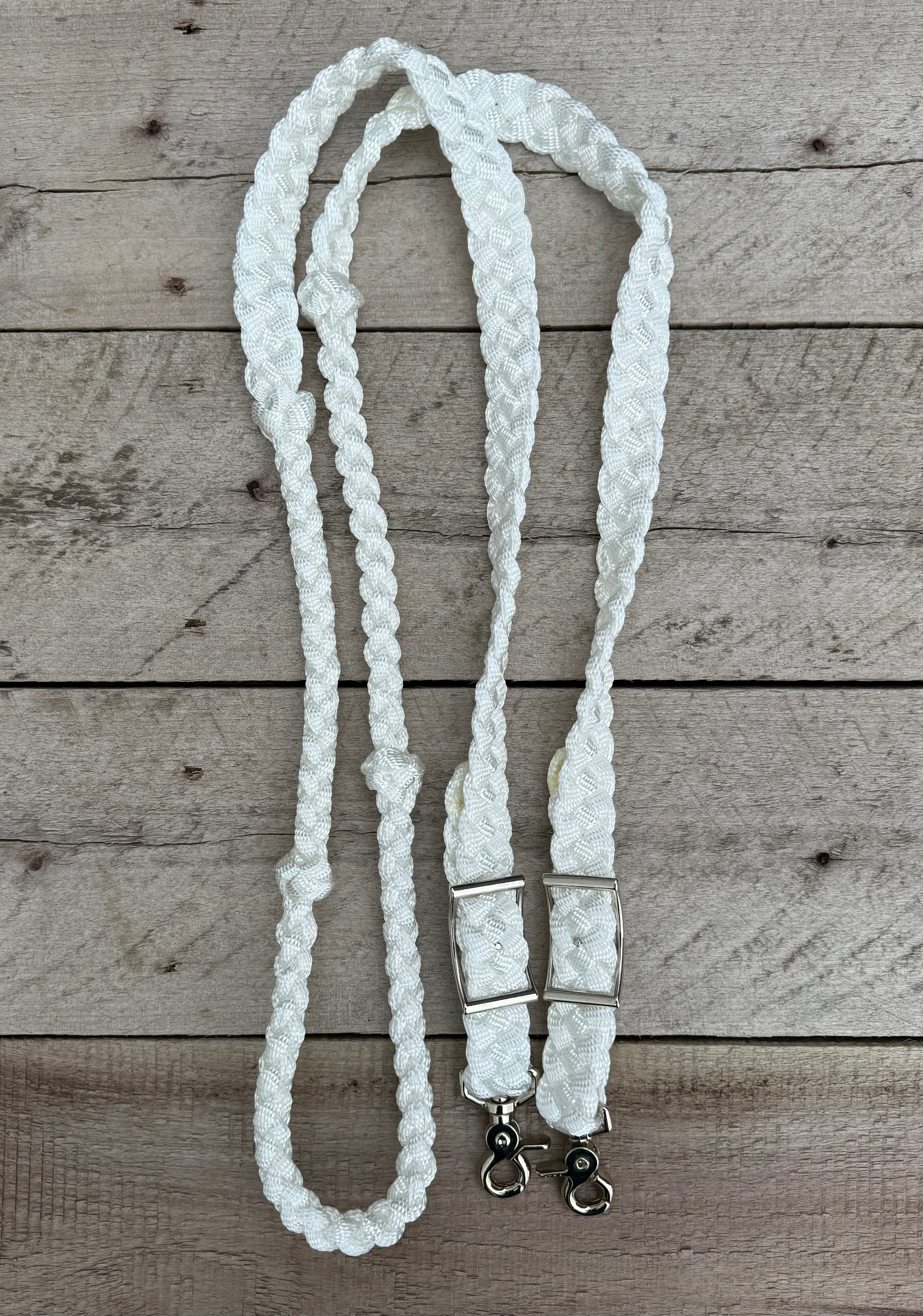 White 8 ft Reins