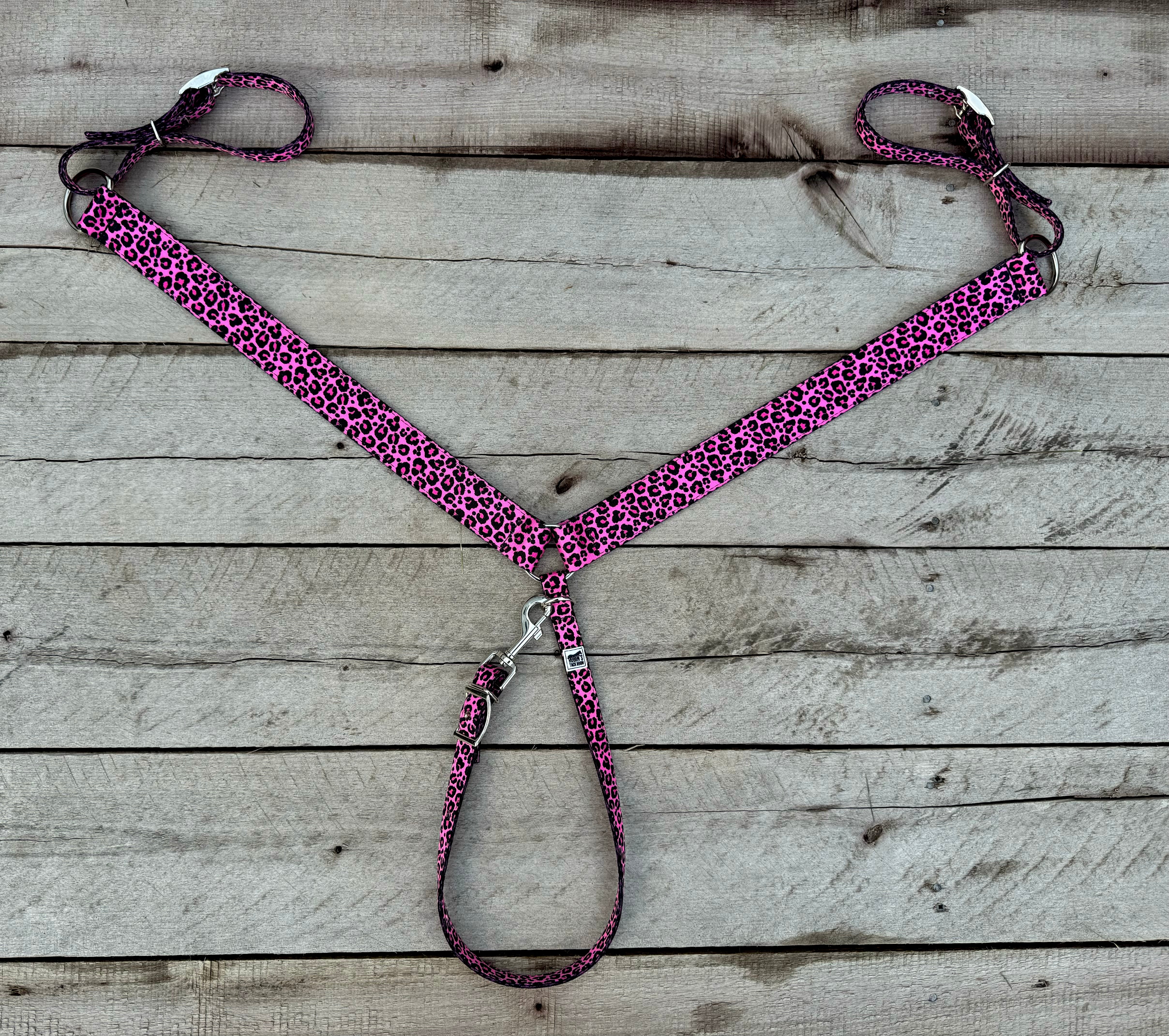 Pink Cheetah Breast Collars