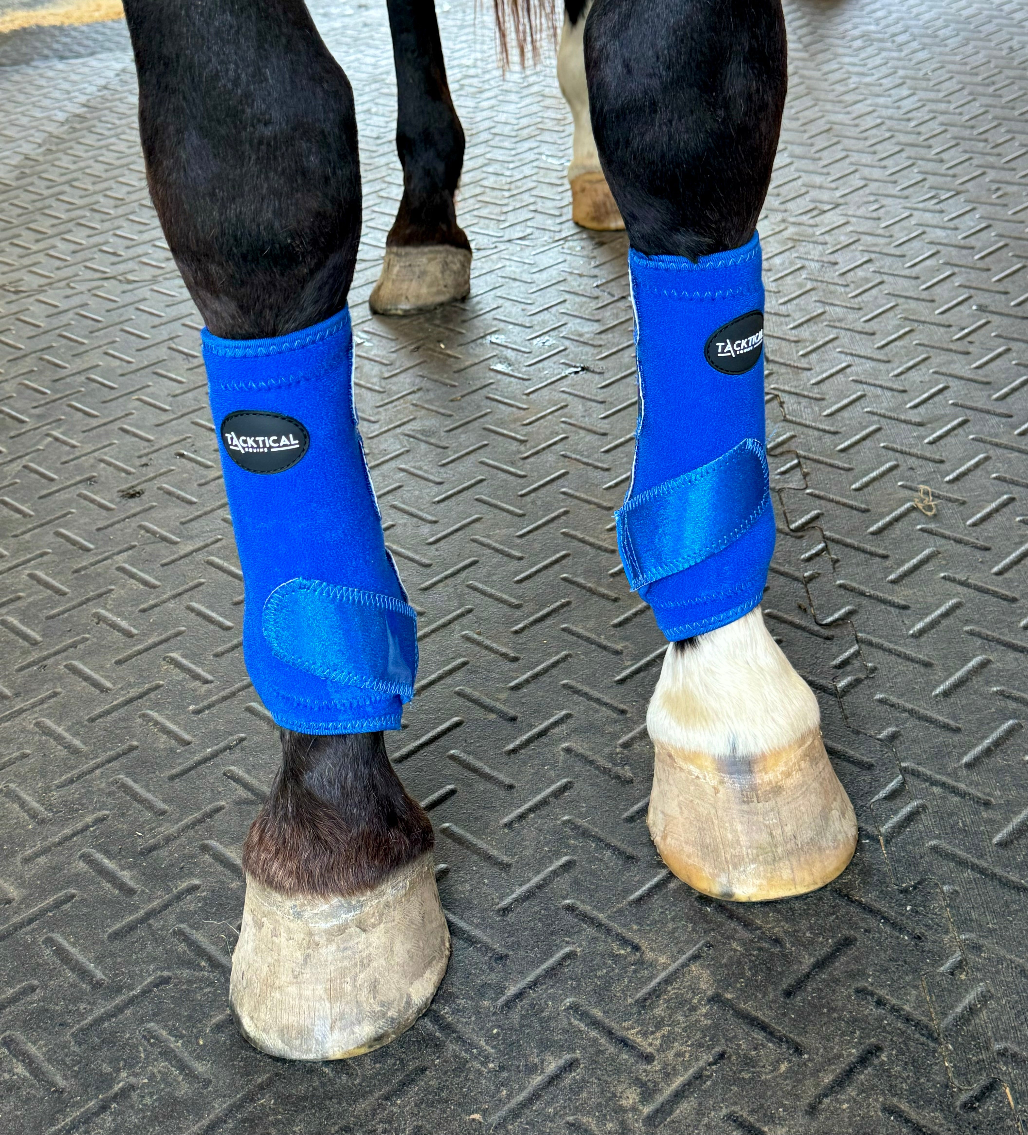 Royal Blue with Glitter Straps Splint Boots