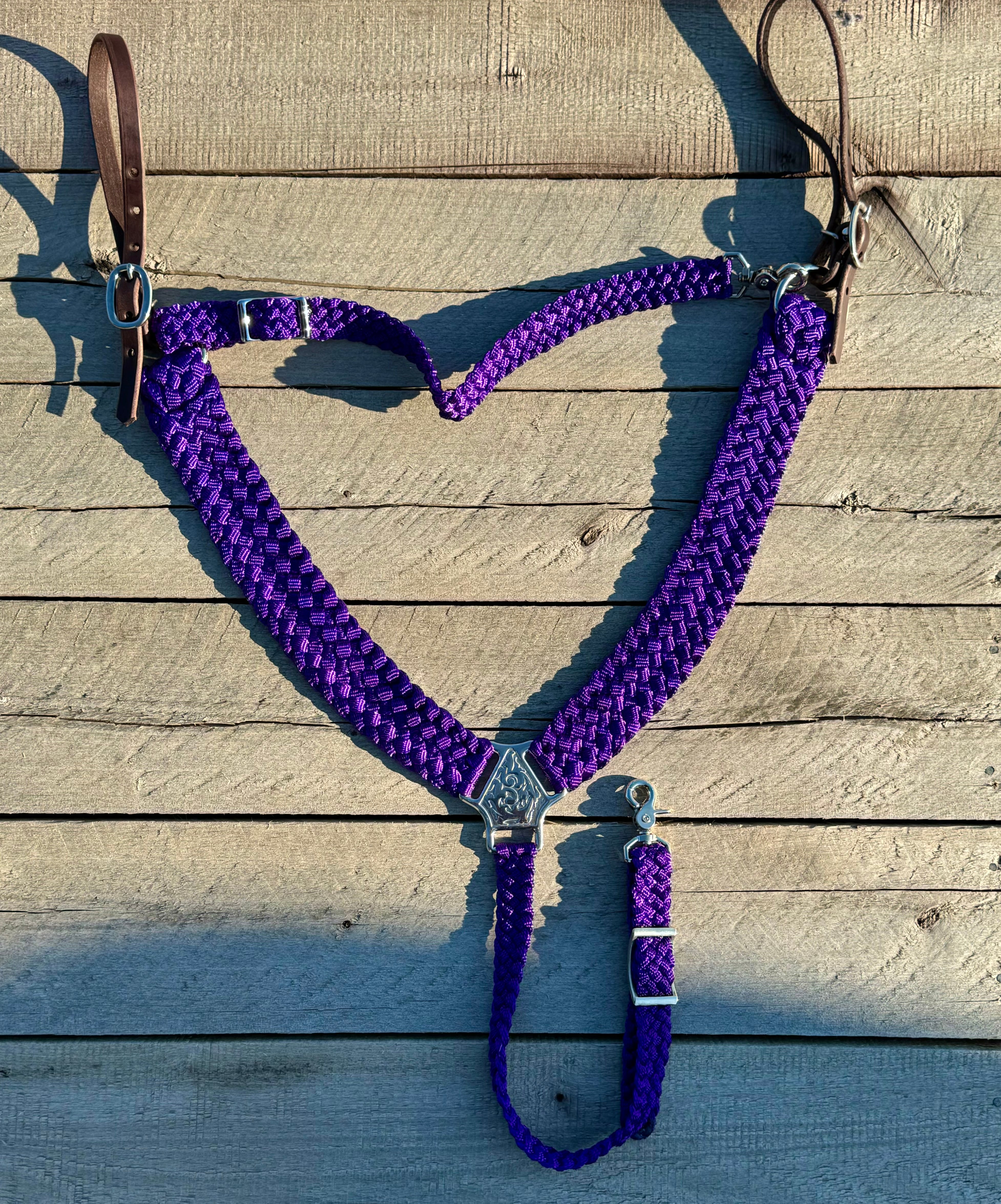 Purple Breast Collar & Wither Strap