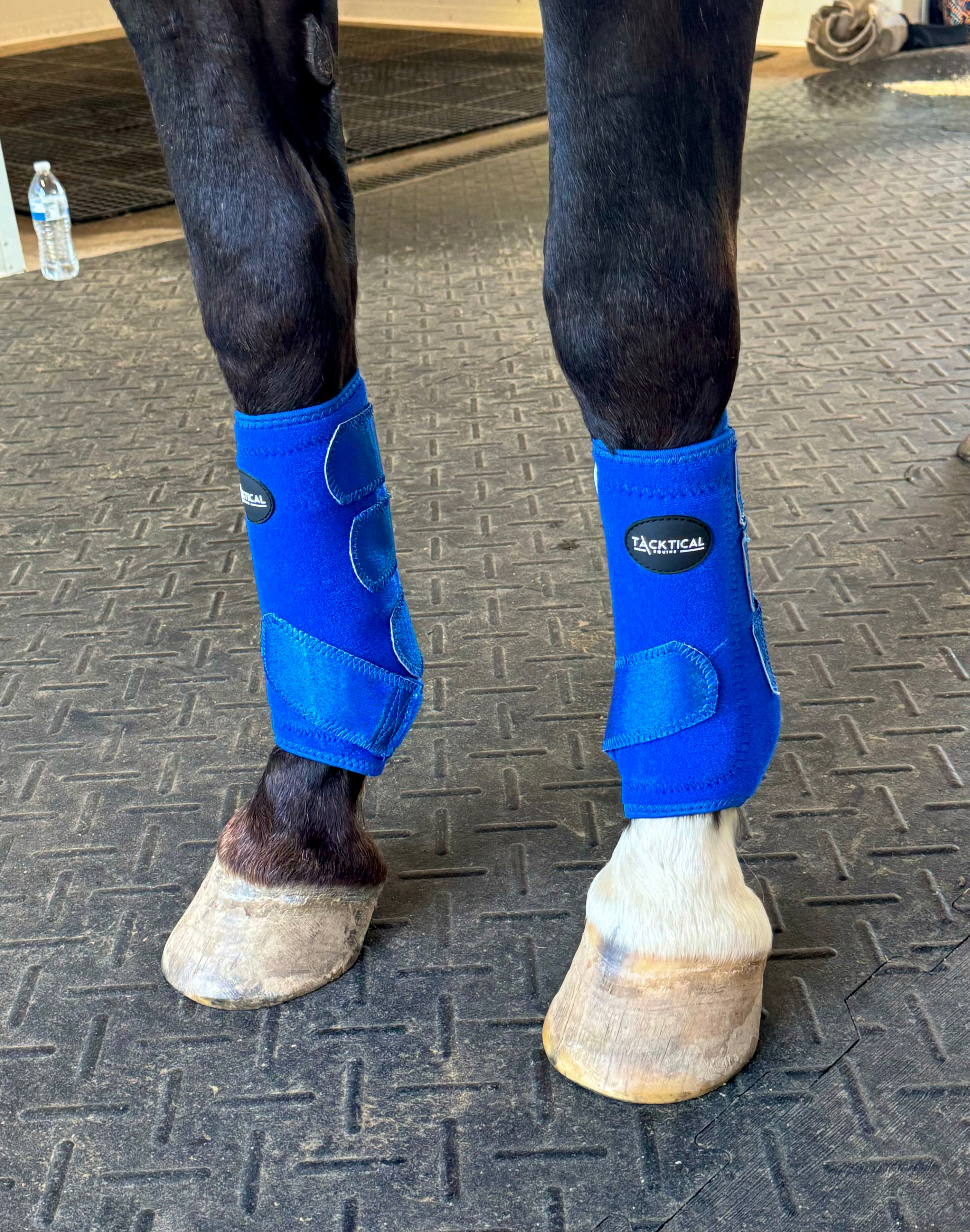 Royal Blue with Glitter Straps Splint Boots