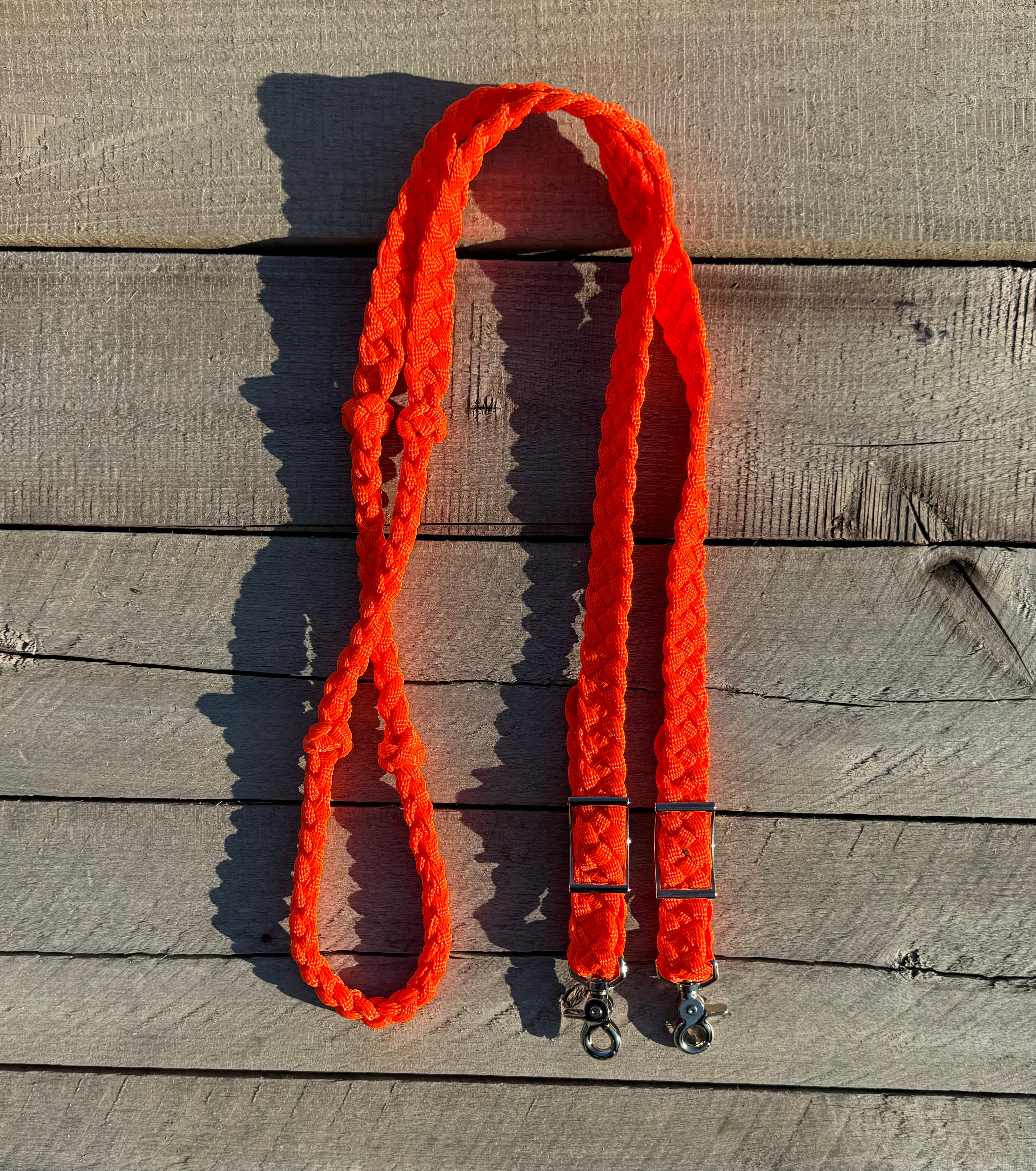 Neon Orange 8 ft Reins