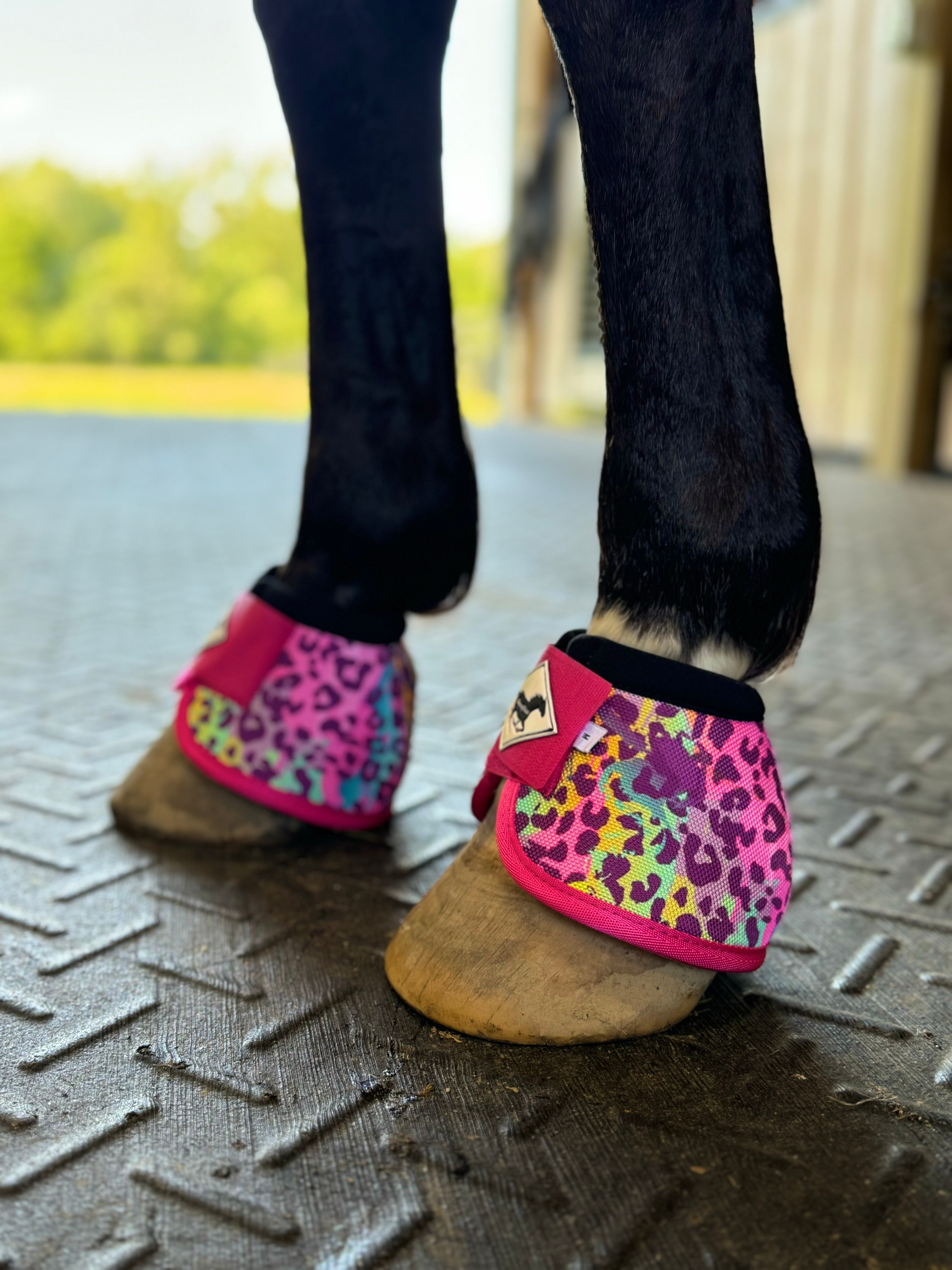 Rainbow Cheetah Ballistic Bell Boots