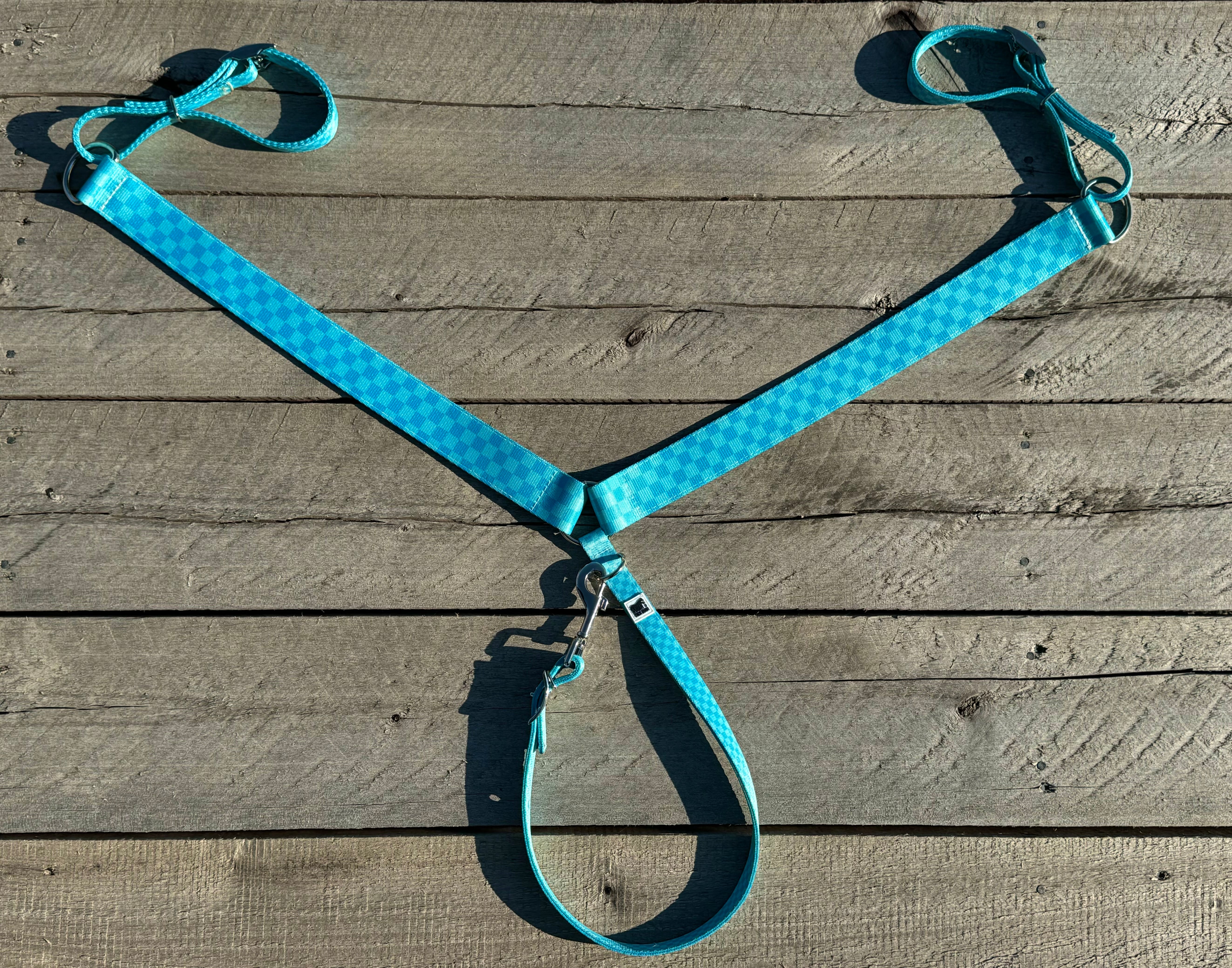 Blue Checkered Breast Collars