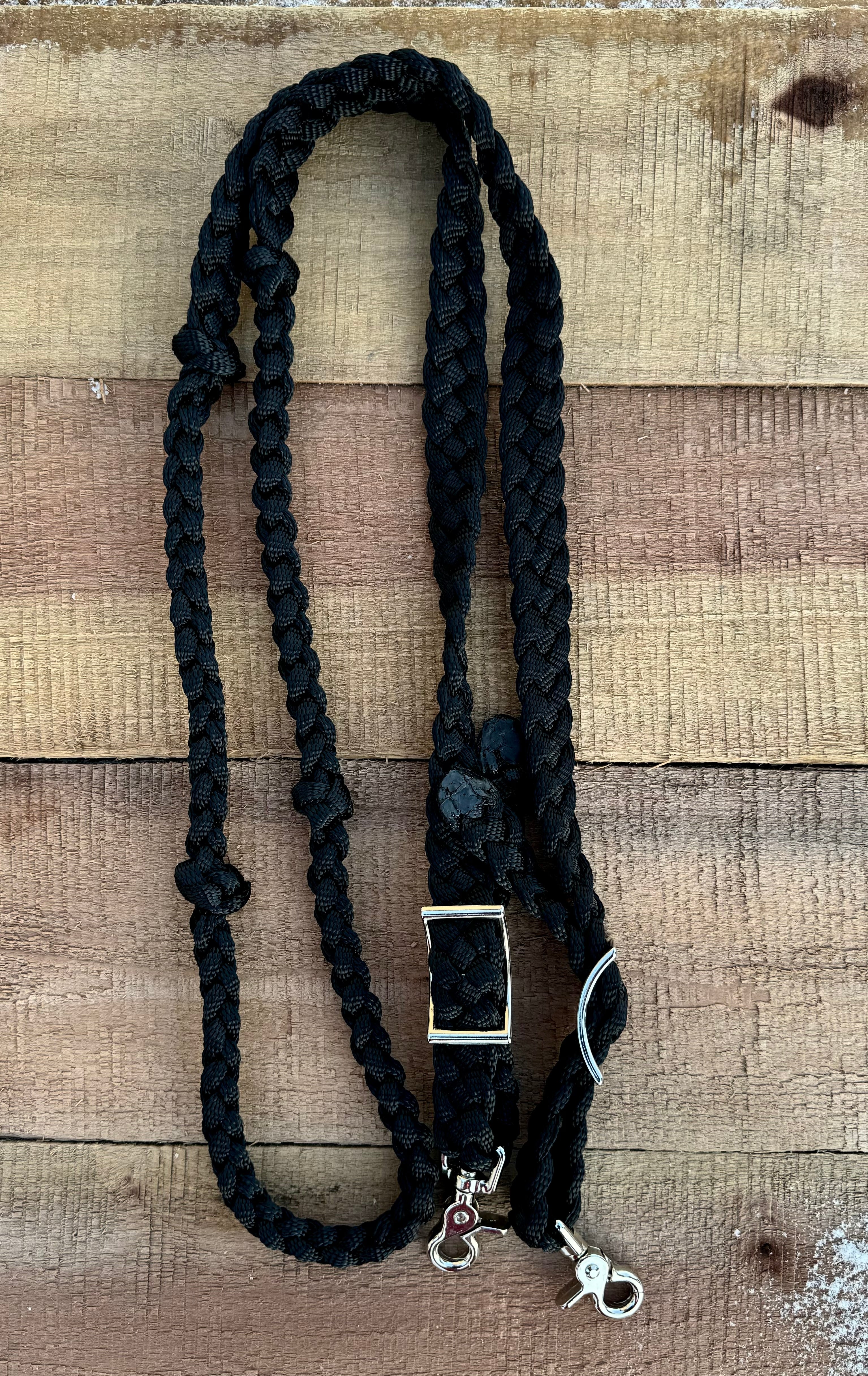 Black 8 ft Reins