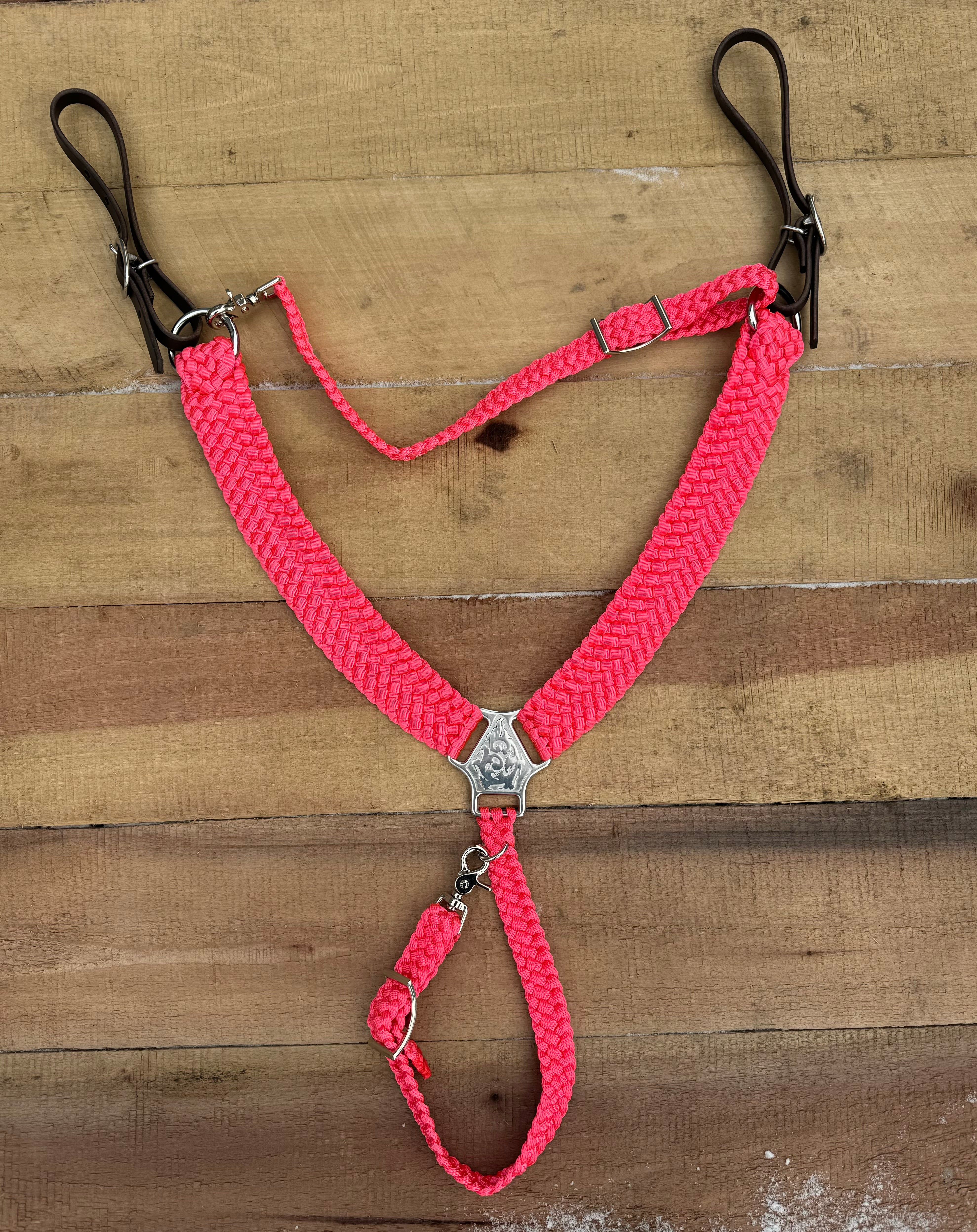 Hot Pink Breast Collar & Wither Strap