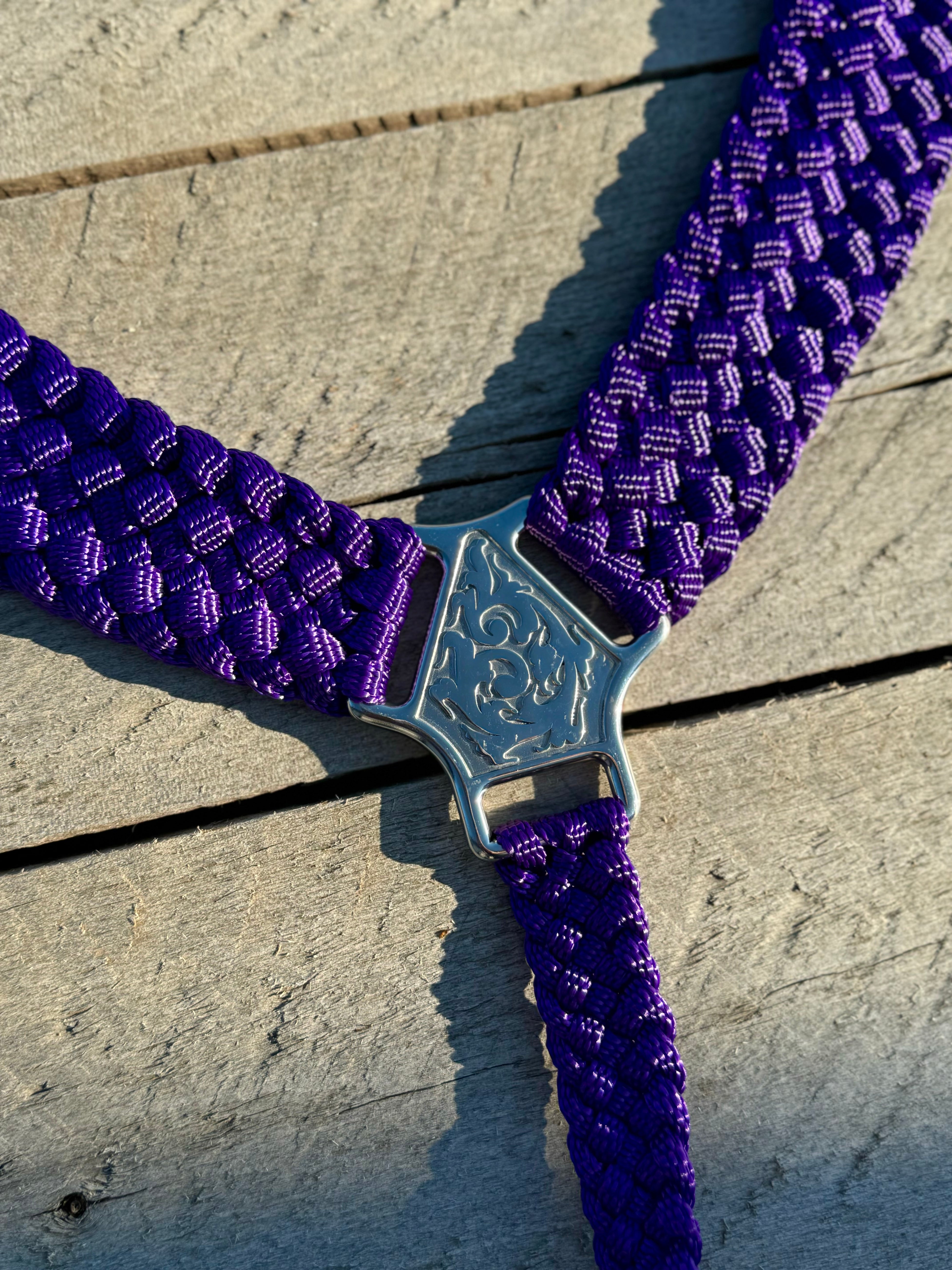 Purple Breast Collar & Wither Strap
