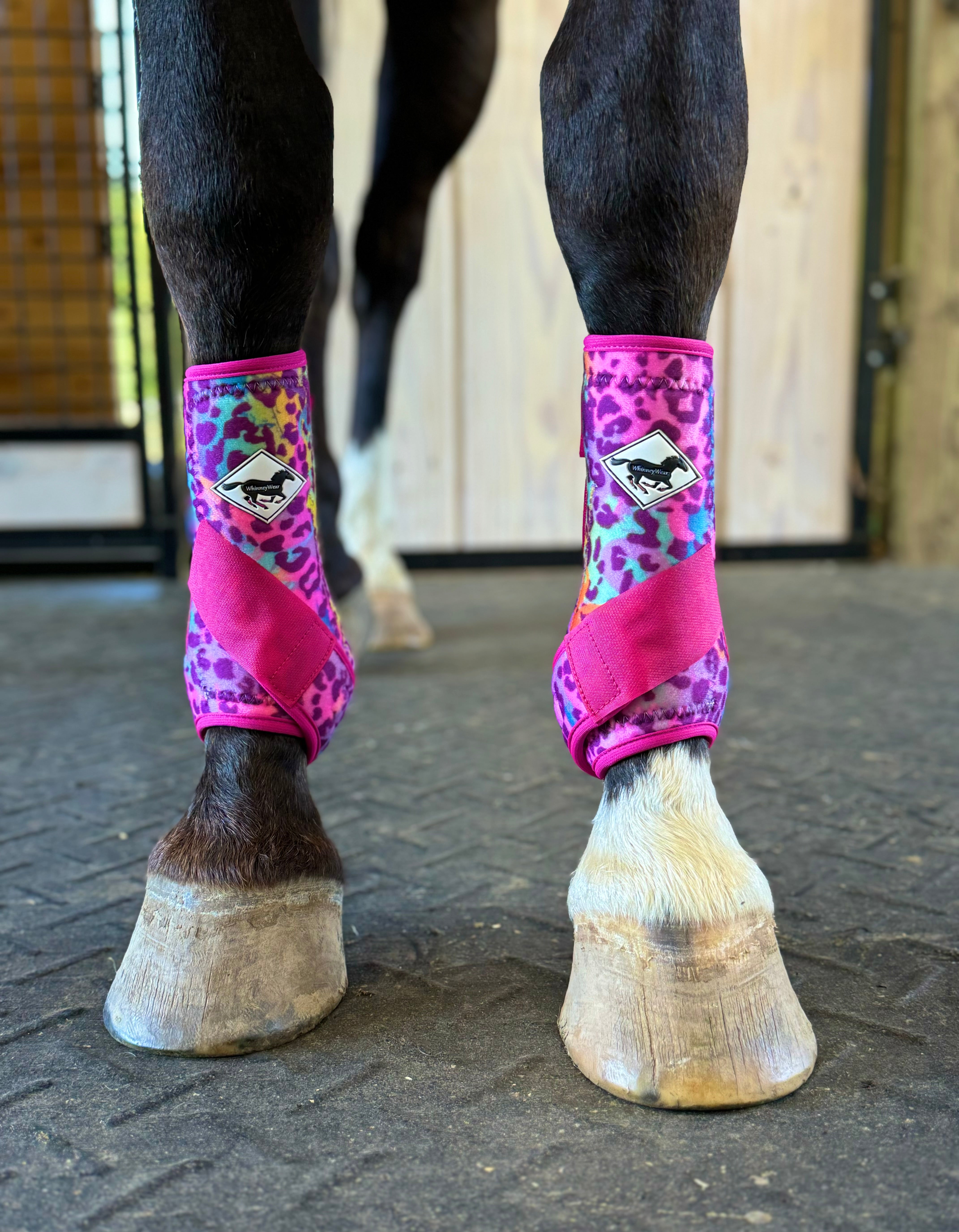 Rainbow Cheetah Splint Boots