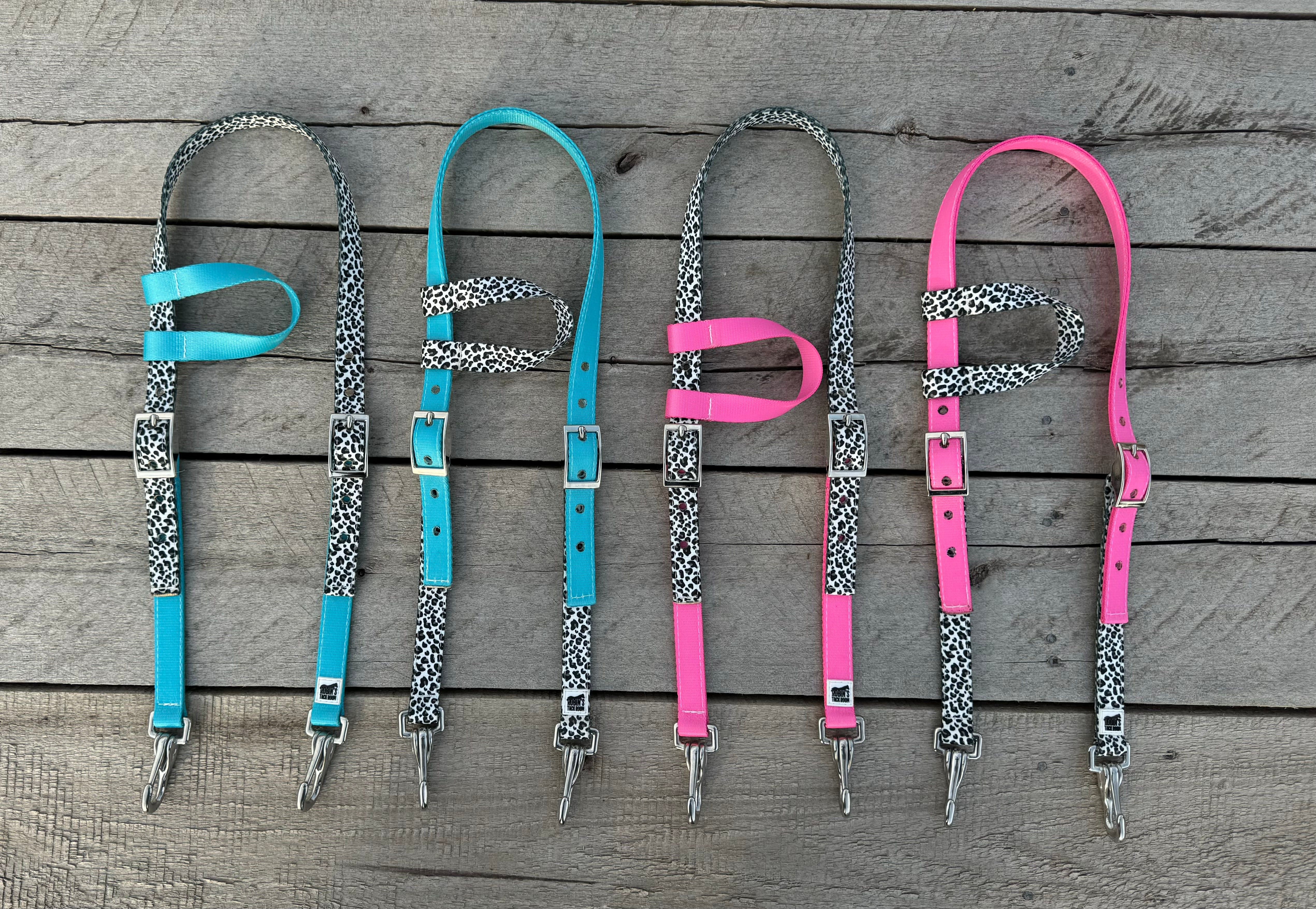 Snow Leopard Mix One Ear Headstalls