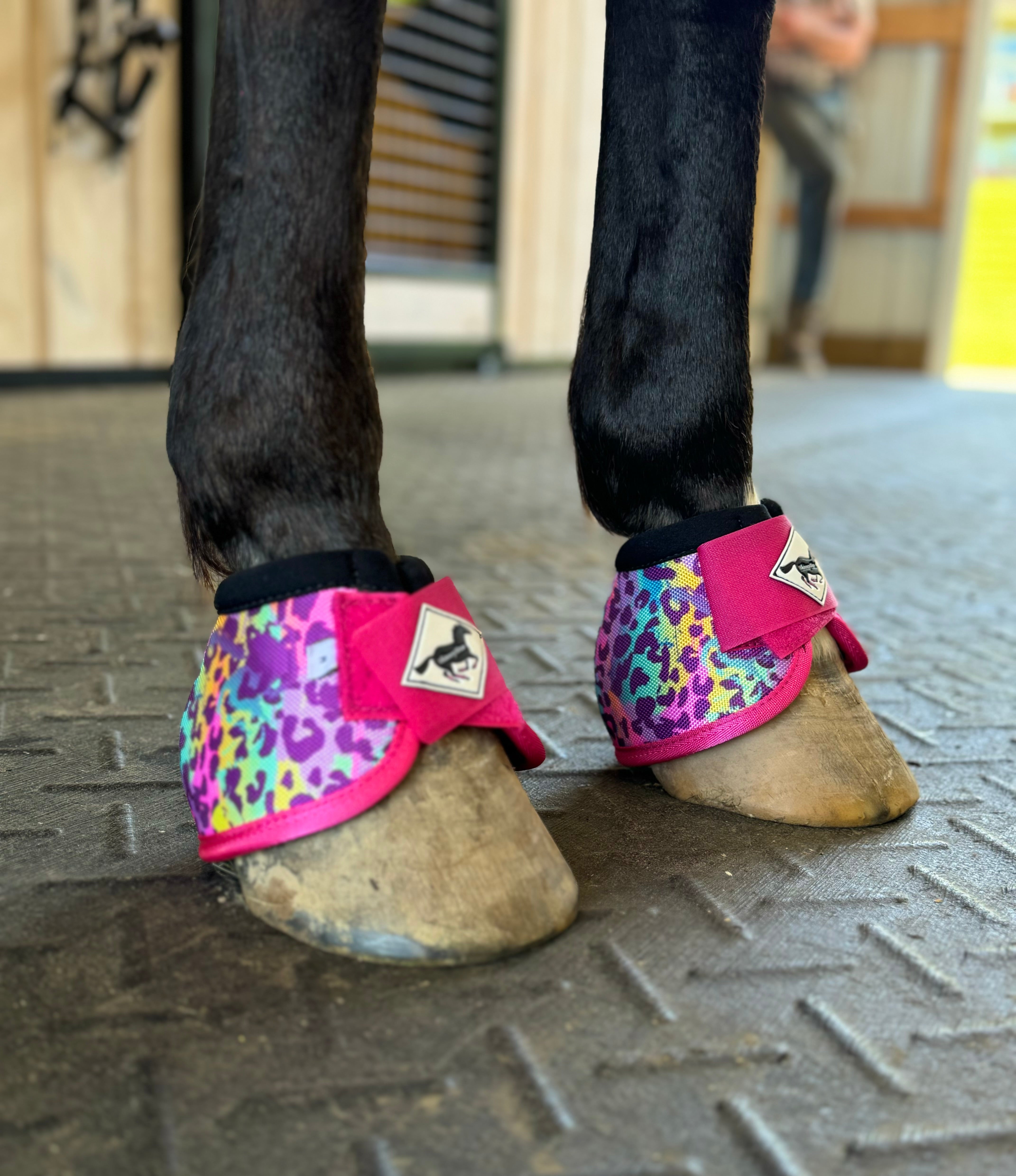 Rainbow Cheetah Ballistic Bell Boots