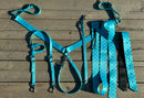 Blue Checkered Tack Set